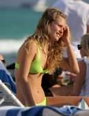 Sailor Brinkley Cook in Bikini at the Beach in Miami