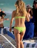Sailor Brinkley Cook in Bikini at the Beach in Miami