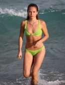 Sailor Brinkley Cook in Bikini at the Beach in Miami
