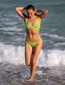Sailor Brinkley Cook in Bikini at the Beach in Miami