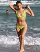Sailor Brinkley Cook in Bikini at the Beach in Miami