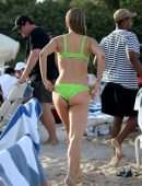 Sailor Brinkley Cook in Bikini at the Beach in Miami