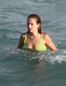 Sailor Brinkley Cook in Bikini at the Beach in Miami