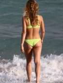 Sailor Brinkley Cook in Bikini at the Beach in Miami