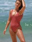 Steph Claire Smith in Bikini and Swimsuit for Photoshoot on Bondi Beach in Sydney