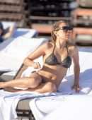 Sylvie Meis in a Bikini at the Beach in Miami