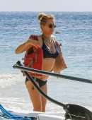 Tea Leoni in Bikini on Holidays in Barbados