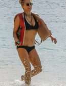 Tea Leoni in Bikini on Holidays in Barbados
