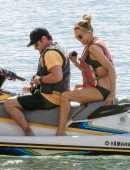 Tea Leoni in Bikini on Holidays in Barbados