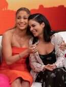 Vanessa Hudgens and Jennifer Lopez on Despierta America in Miami