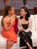Vanessa Hudgens and Jennifer Lopez on Despierta America in Miami