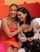 Vanessa Hudgens and Jennifer Lopez on Despierta America in Miami