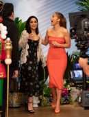 Vanessa Hudgens and Jennifer Lopez on Despierta America in Miami