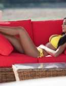 Yazmin Oukhellou in Bikini on Vacation in Morocco