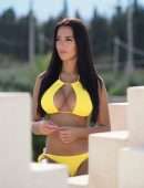 Yazmin Oukhellou in Bikini on Vacation in Morocco