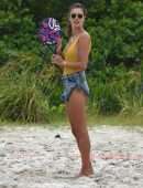 Alessandra Ambrosio at the Beach in Santa Catarina, Brazil