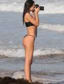 Alexis Ren in Bikini on the Beach in Tulum