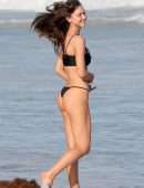 Alexis Ren in Bikini on the Beach in Tulum
