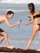 Alexis Ren in Bikini on the Beach in Tulum