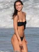 Alexis Ren in Bikini on the Beach in Tulum