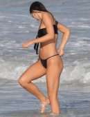 Alexis Ren in Bikini on the Beach in Tulum