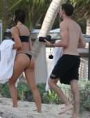 Alexis Ren in Bikini on the Beach in Tulum