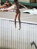 Amy Pejkovic on the Harbourside in Sydney