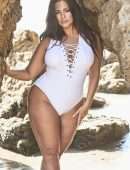 Ashley Graham in “Essentials” Swimwear Photoshoot 2019