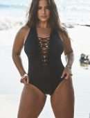 Ashley Graham in “Essentials” Swimwear Photoshoot 2019