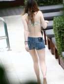 Bella Thorne and Dani Thorne on Miami Vacation by the Pool