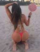 Claudia Romani Booty for Thong Bikini Photoshoot in Miami Beach