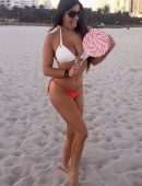 Claudia Romani Booty for Thong Bikini Photoshoot in Miami Beach