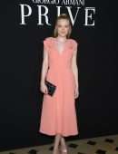 Dakota Fanning at Giorgio Armani Prive at Paris Fashion Week 2019