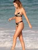 Delilah Belle Hamlin in Bikini at Beach in Tulum