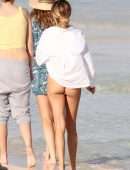 Delilah Belle Hamlin in Bikini at Beach in Tulum