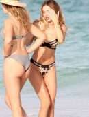 Delilah Belle Hamlin in Bikini at Beach in Tulum