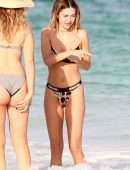 Delilah Belle Hamlin in Bikini at Beach in Tulum
