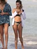 Delilah Belle Hamlin in Bikini at Beach in Tulum