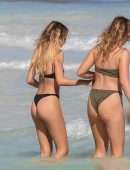 Delilah Belle Hamlin in Bikini on the Beach in Tulum