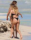 Delilah Belle Hamlin in Bikini on the Beach in Tulum