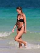 Delilah Belle Hamlin in Bikini on the Beach in Tulum
