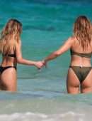 Delilah Belle Hamlin in Bikini on the Beach in Tulum