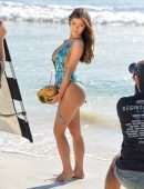 Demi Rose Mawby Booty for Swimsuit Photoshoot in Tulum