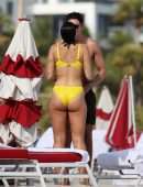 Dua Lipa Booty in Bikini on the Beach in Miami, Florida