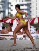 Dua Lipa Booty in Bikini on the Beach in Miami, Florida