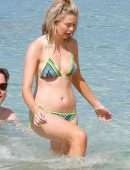 Georgia Toffolo, Queen of the Jungle in Bikini on a Barbados Beach
