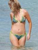 Georgia Toffolo, Queen of the Jungle in Bikini on a Barbados Beach