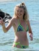 Georgia Toffolo, Queen of the Jungle in Bikini on a Barbados Beach