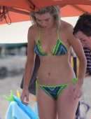 Georgia Toffolo, Queen of the Jungle in Bikini on a Barbados Beach