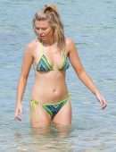Georgia Toffolo, Queen of the Jungle in Bikini on a Barbados Beach